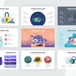 Cyber Security Infographic Templates Diagrams for Powerpoint ...