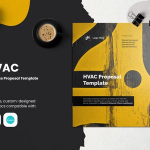 HVAC Business Proposal Template for CANVA & ILLUSTRATOR
