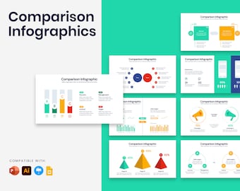 Comparison Infographic Templates | Diagrams for PowerPoint, Illustrator, Keynote, Google Slides
