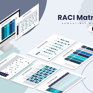RACI Matrix Infographics | Template for Illustrator |  Easy to Edit