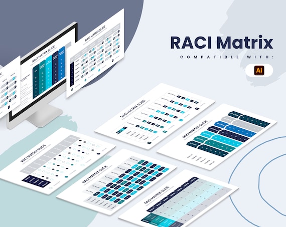 RACI Matrix Infographics Template for Illustrator Easy to - Etsy
