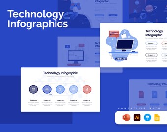 Technology Infographic Templates | Diagrams for PowerPoint, Illustrator, Keynote, Google Slides