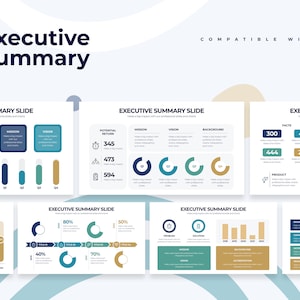 Executive Summary Infographics | Template for Illustrator | Best Illustrator Template | Easy to Edit
