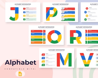 Alphabet Infographics | Template for Google Slides | Best Google Slide Template | Easy to Edit