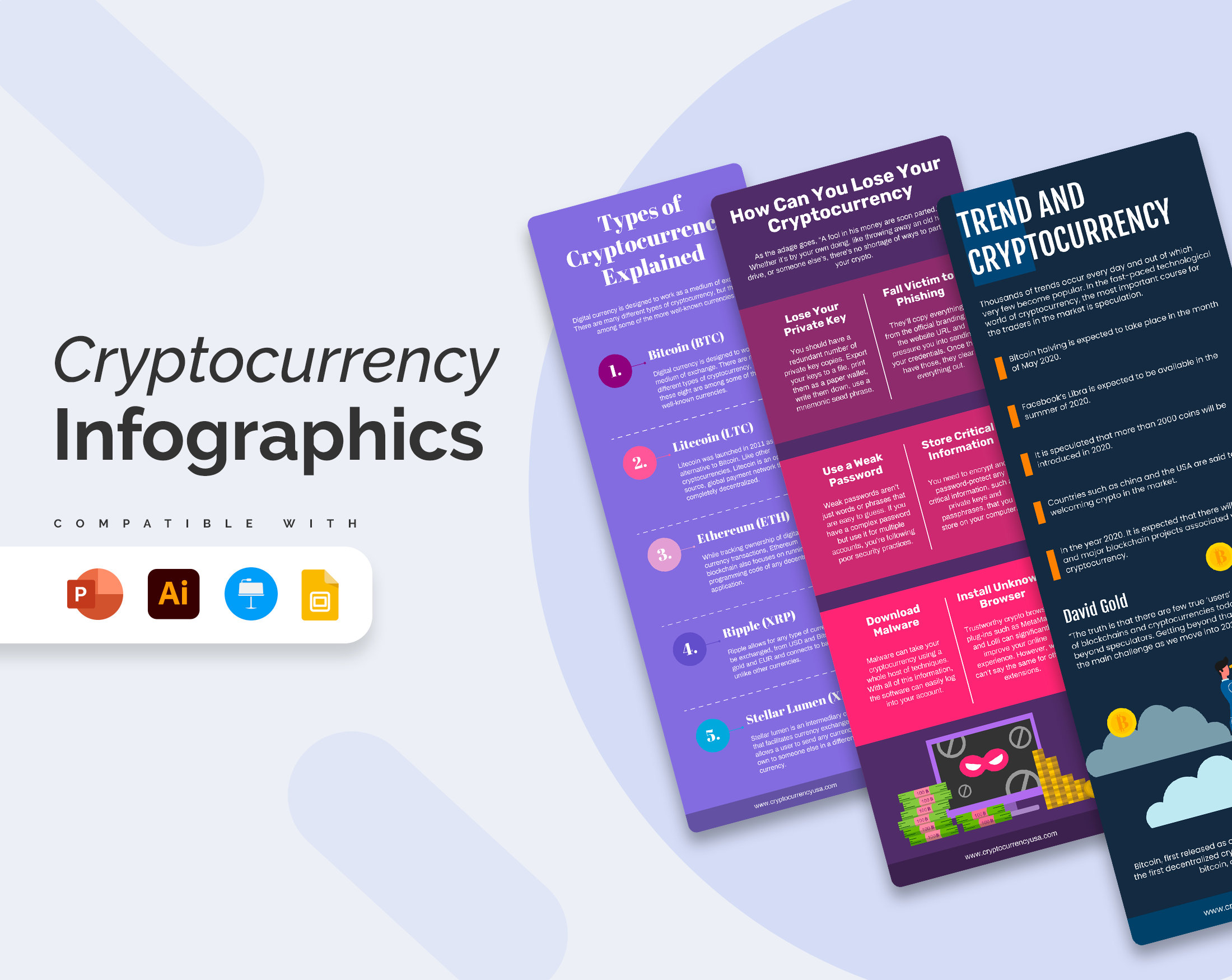 Cryptocurrency Vertical Infographic Templates | Diagrams for Powerpoint,  Illustrator, Keynote, Google Slides - Etsy