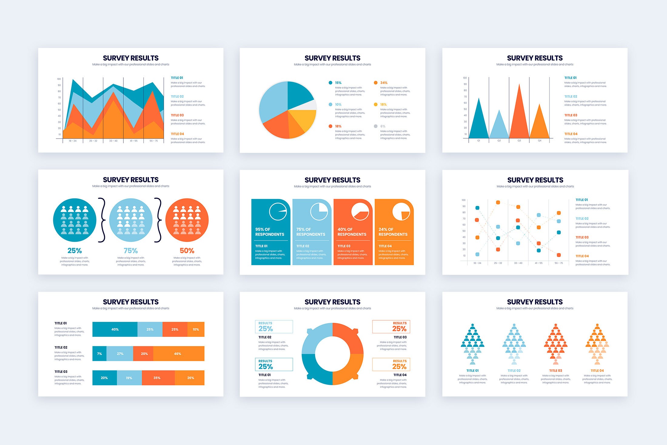 Survey Results Infographics | Template for Illustrator | Easy to Edit ...