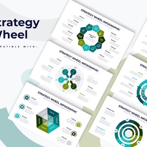 Strategy Wheel Infographics | Powerpoint Template, Template for Powerpoint, Powerpoint Template, Template Design, Powerpoint Infographic
