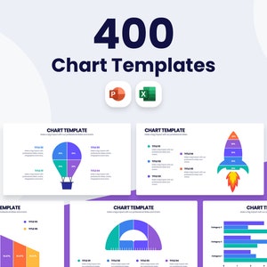 PowerPoint Charts and Graph Bundle | Excel | 400 Templates