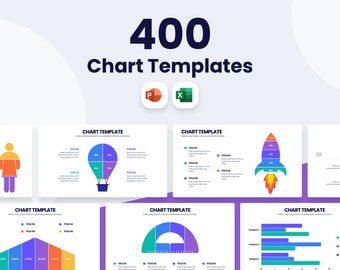 PowerPoint Charts and Graph Bundle | Excel | 400 Templates