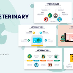 Veterinary Infographics | Google Slides Template, Template for Google Slides, Google Slides Template, Easy, Google Infographics
