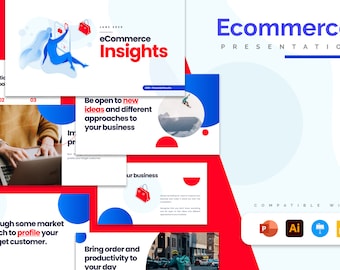 E-commerce Presentation Template | PowerPoint Template, Slides for Keynote, Google Slides and Illustrator
