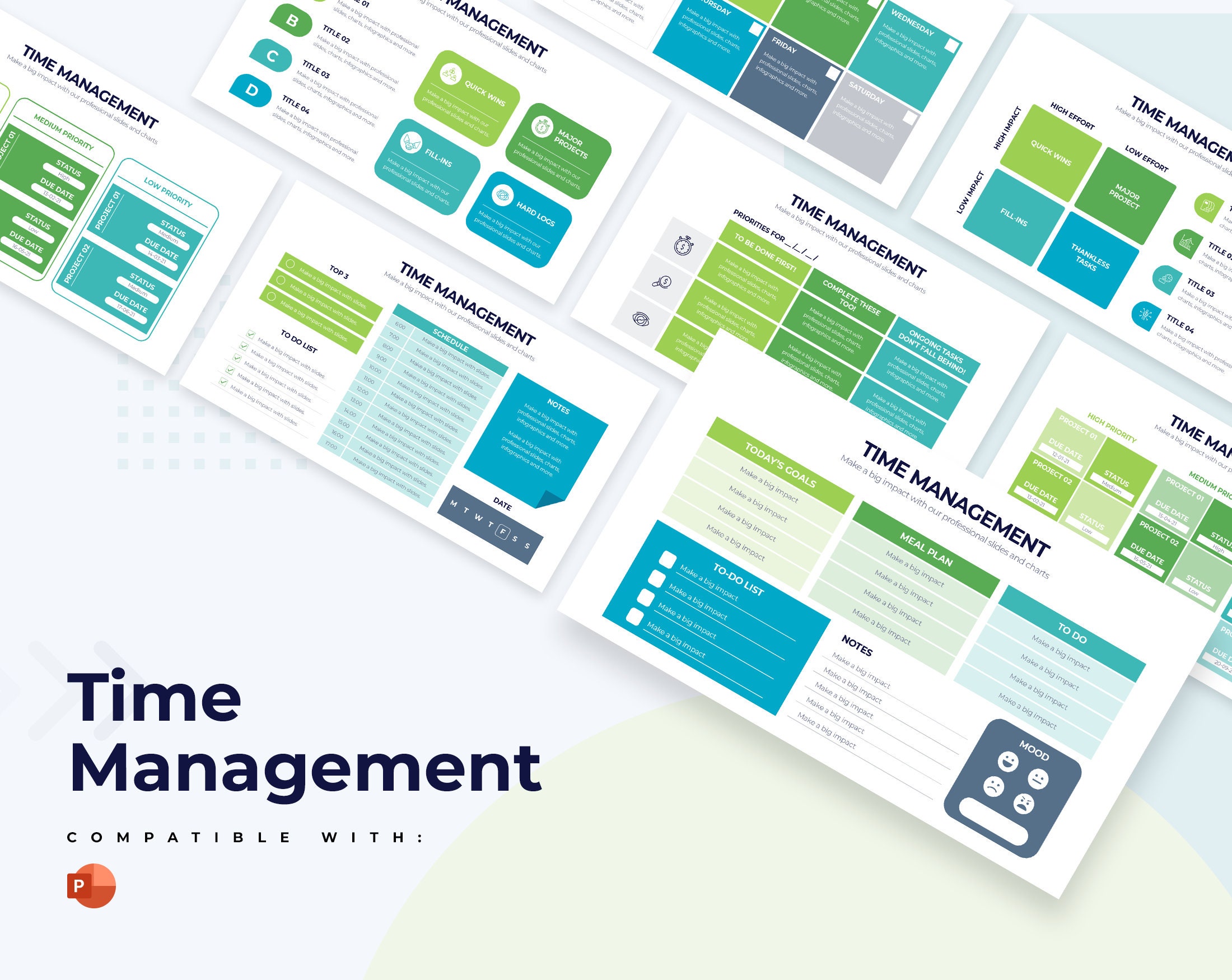 Time Management Infographics | Powerpoint Template, Template for ...