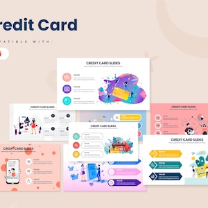 Credit Card Infographics | Sjabloon voor Powerpoint-| Beste Powerpoint-sjabloon | Eenvoudig te bewerken | Credit Card Presentatie | Credit Powerpoint