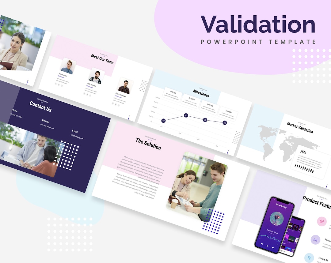 Validation Startup Powerpoint Template | Presentations for Microsoft ...