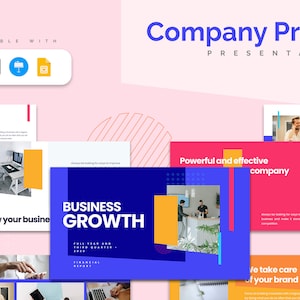Company Profile Presentation Template | PowerPoint Template, Slides for Keynote, Google Slides and Illustrator