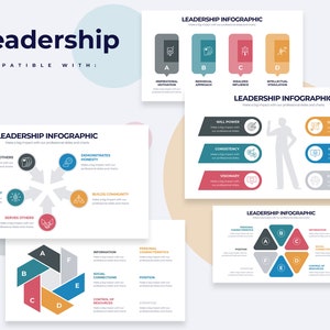 Ledarskapsinfografik | PowerPoint-mall, mall för PowerPoint, malldesign, PowerPoint-mall, PowerPoint-infografik