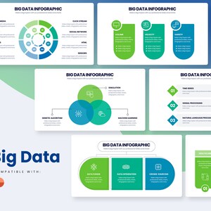 Big Data-infografik | Mall för PowerPoint | Bästa PowerPoint-mallen | Lätt att redigera