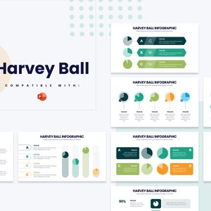 Harvey Ball Infographics | Powerpoint Template, Template for Powerpoint, Powerpoint Template, Template Design, Powerpoint Infographic