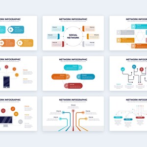 Network Infographics | Template for Keynote | Best Keynote Template ...