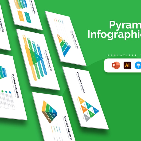 Pyramid Infographic Templates | Diagrams for PowerPoint, Illustrator, Keynote, Google Slides