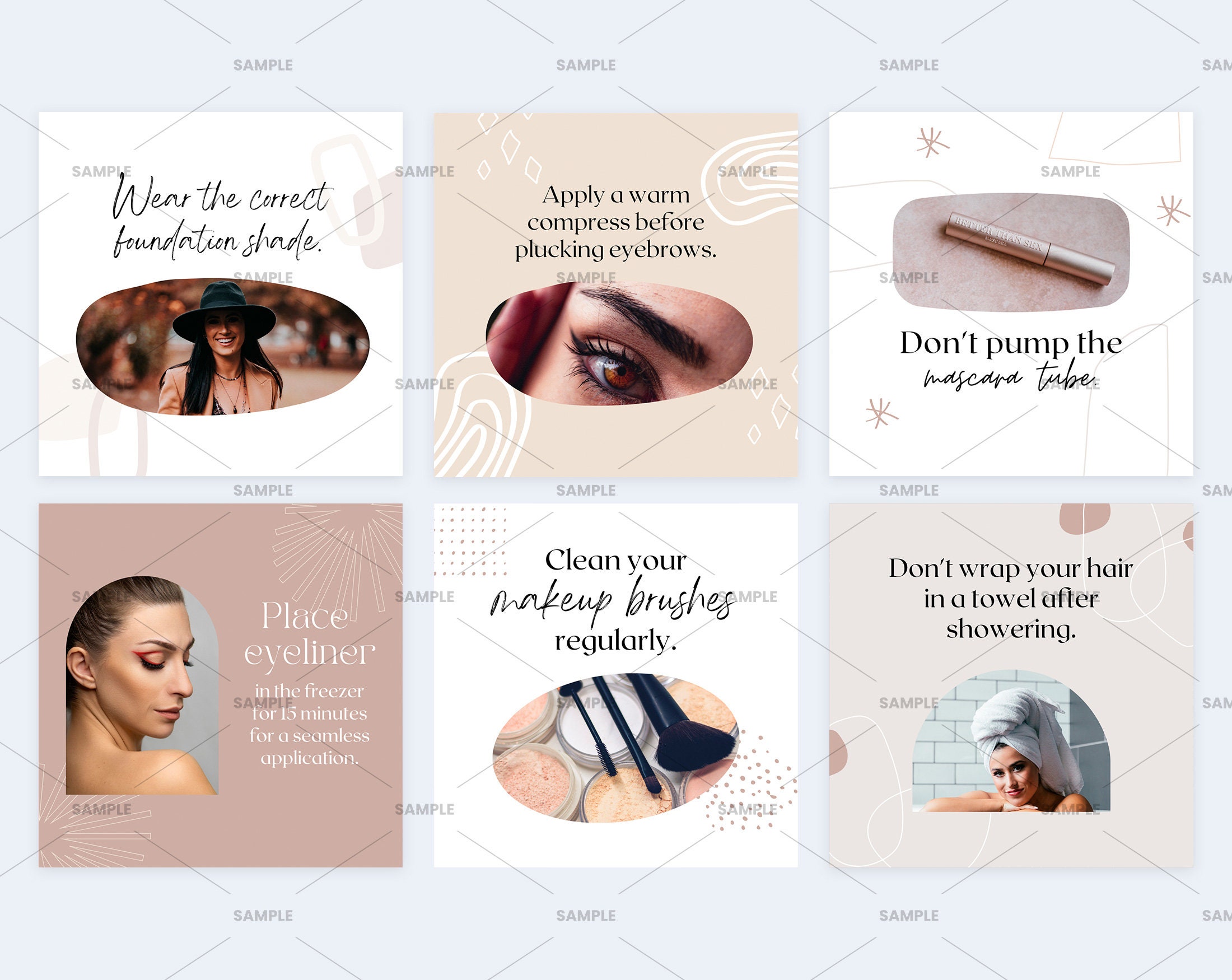 Beauty Tip Social Media | Canva Template Engagement, Beauty Tips ...