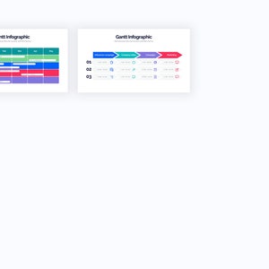 Plantillas / Diagramas de diagramas de Gantt para PowerPoint, Illustrator, Keynote, Google Slides imagen 4