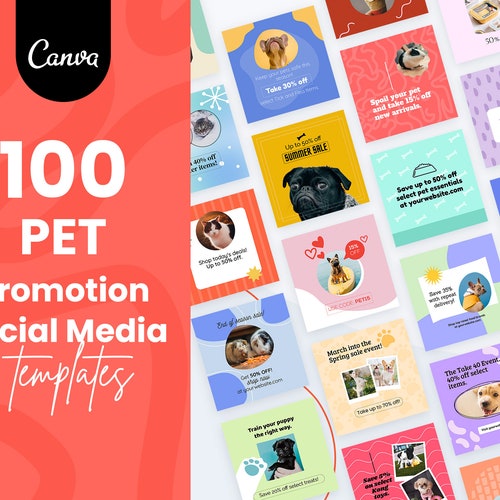 Pet Engagement Question Social Media CANVA Template - Etsy