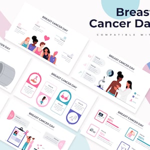 Infografik för bröstcancerdagen | Mall för huvudtalare | Bästa huvudtalarmallen | Lätt att redigera