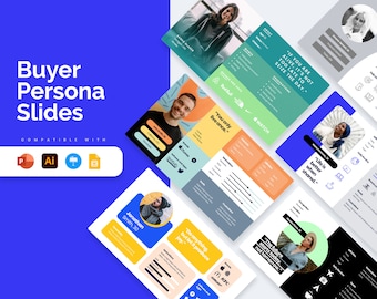 Buyer Persona Infographic Templates | Diagrams for PowerPoint, Illustrator, Keynote, Google Slides | PPTX | Best Slides | Easy to Edit