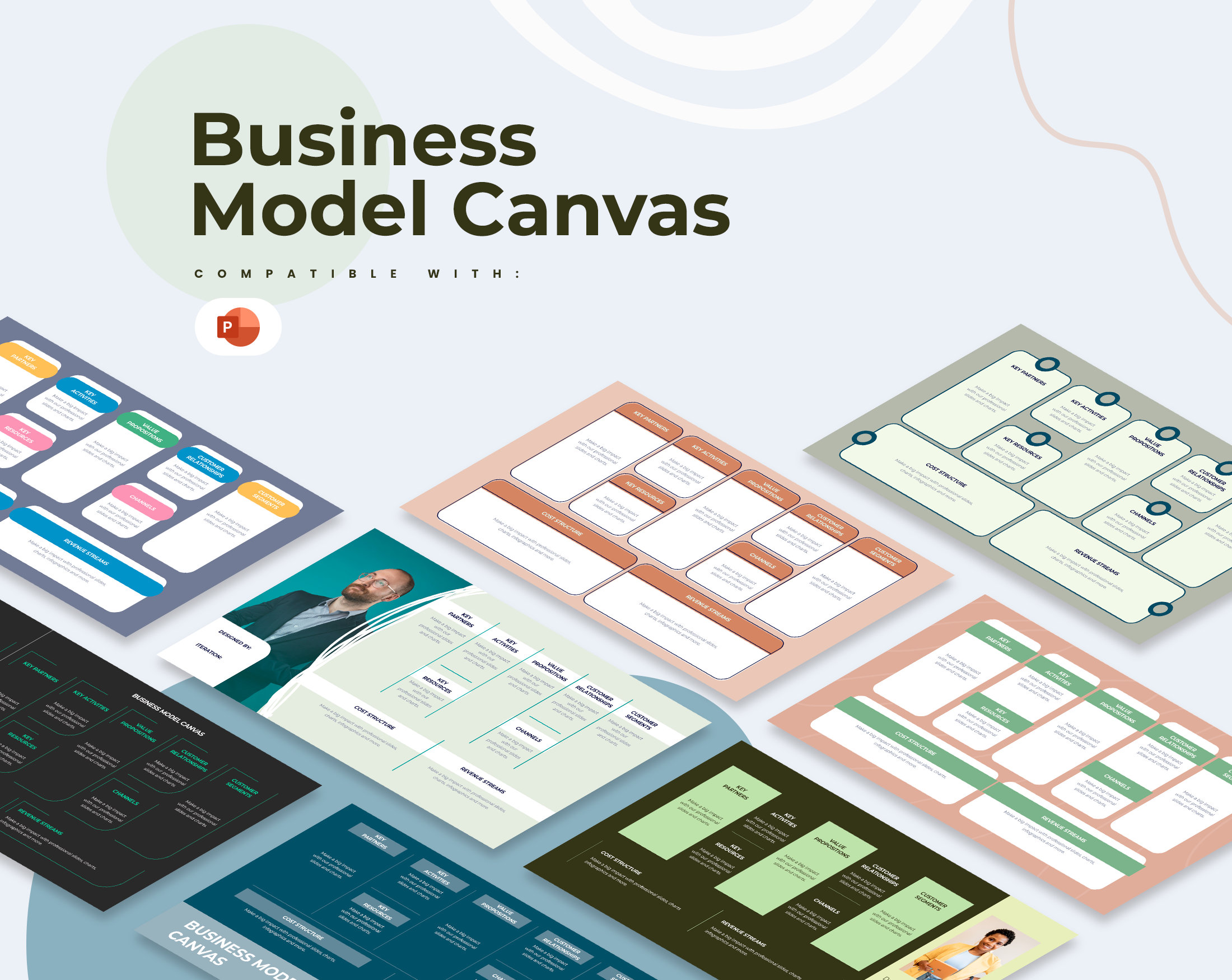 Business Model Canvas Infographics | Template for Powerpoint | Best ...
