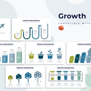 Growth Infographics | Powerpoint Template, Template for Powerpoint, Powerpoint Template, Template Design, Powerpoint Infographic