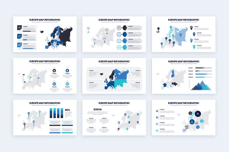 Europe Map Infographics | Template for Google Slides | Best Google ...