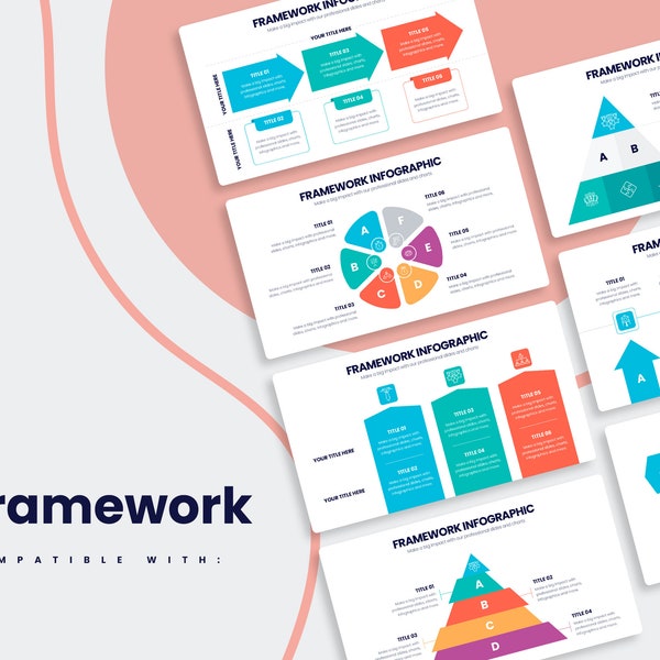 Rahmen Infografiken | Vorlage für Illustrator, Einfach zu bearbeiten, Voll editierbare Vorlagen, Illustrator, Illustrator Infografik