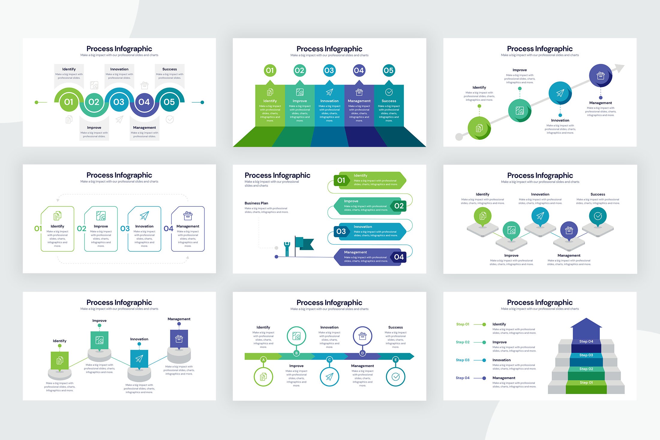 Process Infographic Templates | Diagrams for Powerpoint, Illustrator ...