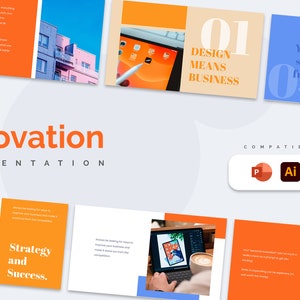 Mall för innovationspresentation | PowerPoint-mall, Presentationer för Keynote, Google Presentationer och Illustrator