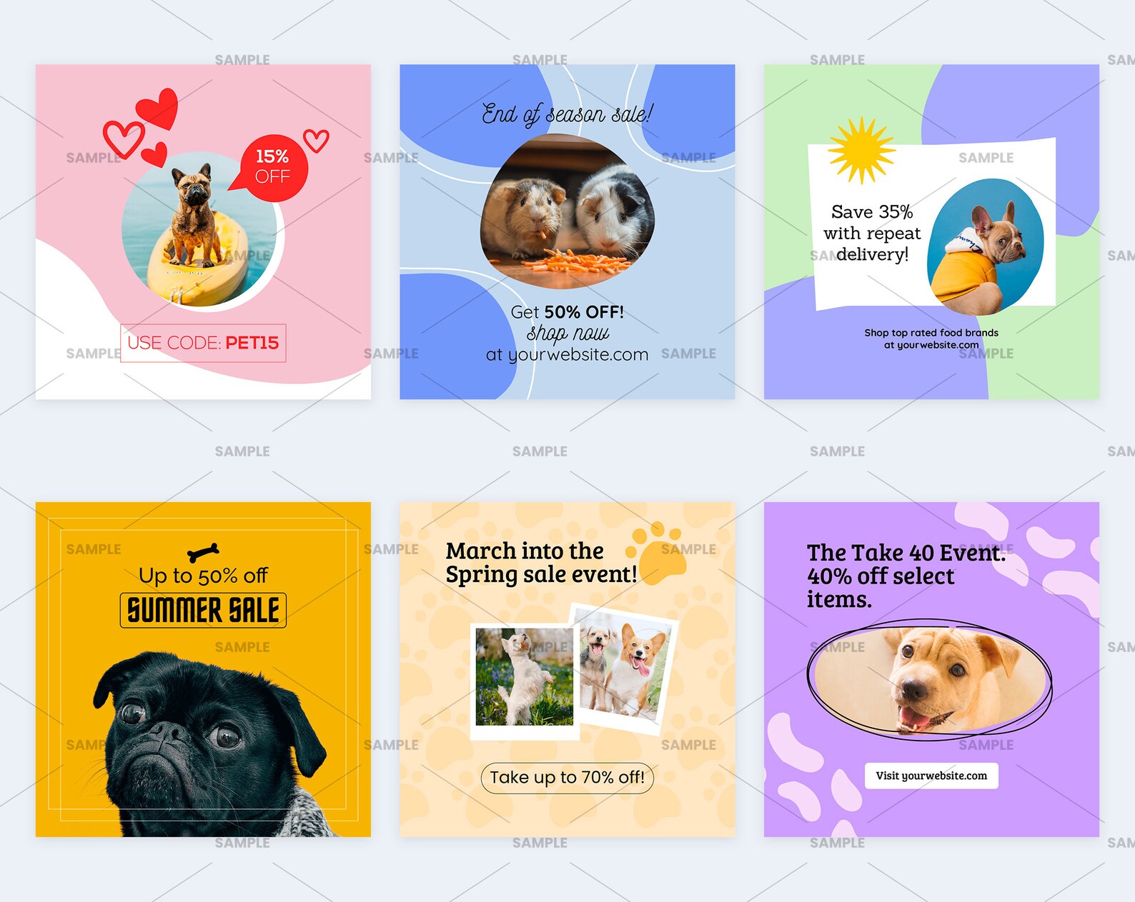 Pet Promotion Social Media | Canva Templates, Pets Engagement Booster ...