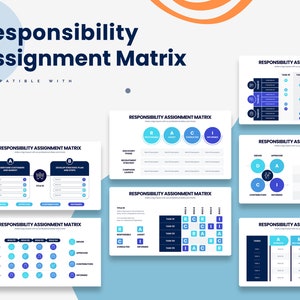 Responsibility Assignment Matrix Infographics | Template for Illustrator |  Easy to Edit