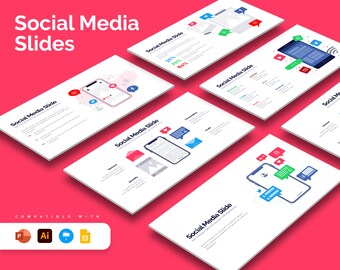 Social Media Infographic Templates | Diagrams for PowerPoint, Illustrator, Keynote, Google Slides