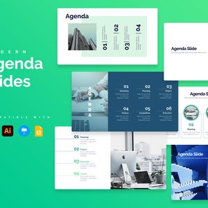 Agenda Slide Infographic Templates | Diagrams for PowerPoint, Illustrator, Keynote, Google Slides