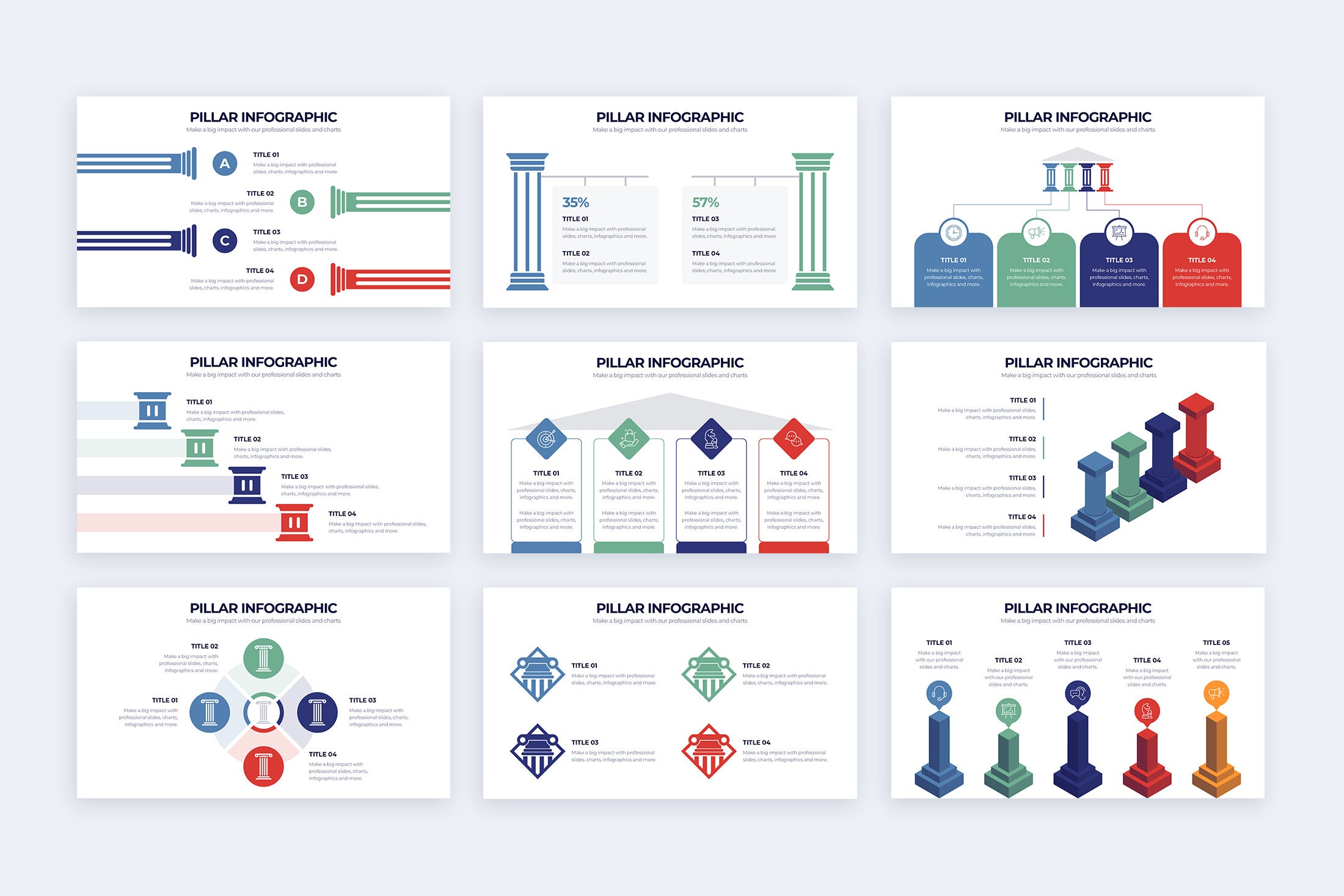 Pillar Infographics | Powerpoint Template, Template for Powerpoint ...
