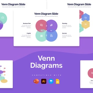 Venn Diagram Infographic Templates | Diagrams for PowerPoint, Illustrator, Keynote, Google Slides