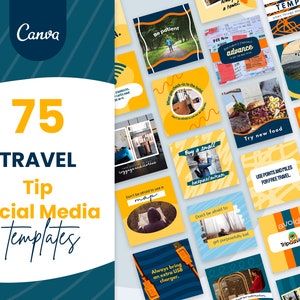 Travel Tips Social Media | CANVA Templates, Traveling Tips, Best Social Media Posts, Instagram Branding, Marketing Content, Travel Agents