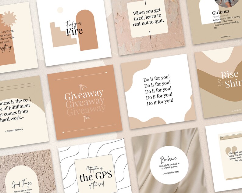 Text For Posts 50 Text, Quotes & Words Posts CANVA Templates | Easy to Edit | Increase ...