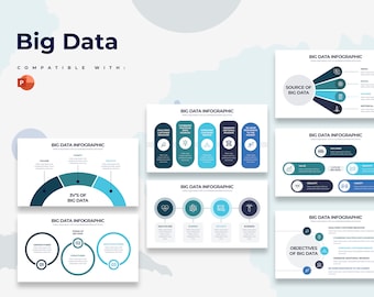 Big Data Infographics | Powerpoint Template, Template for Powerpoint, Template Design, Powerpoint Template, Powerpoint Infographic