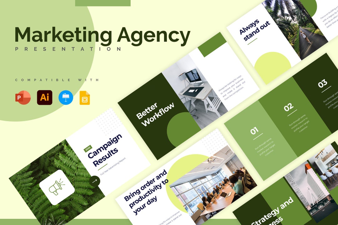 Marketing Agency Presentation Template | Powerpoint Template, Slides ...