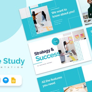 Case Study Presentation Template | PowerPoint Template, Slides for Keynote, Google Slides and Illustrator | PPTX | Easy to Edit