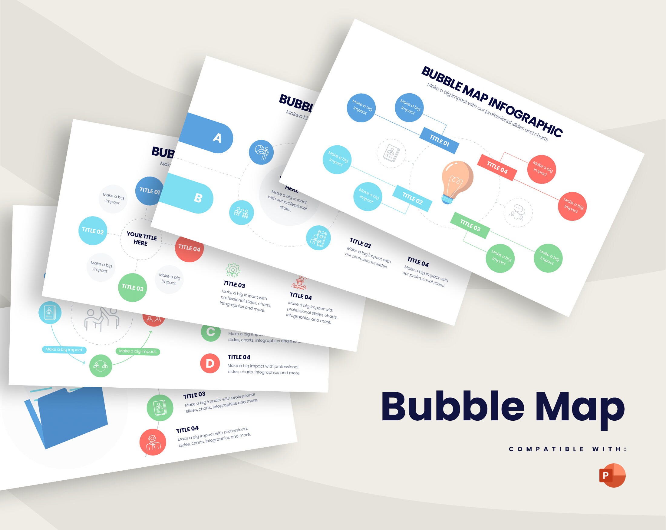 Bubble Map Infographics Template for Powerpoint Best - Etsy India