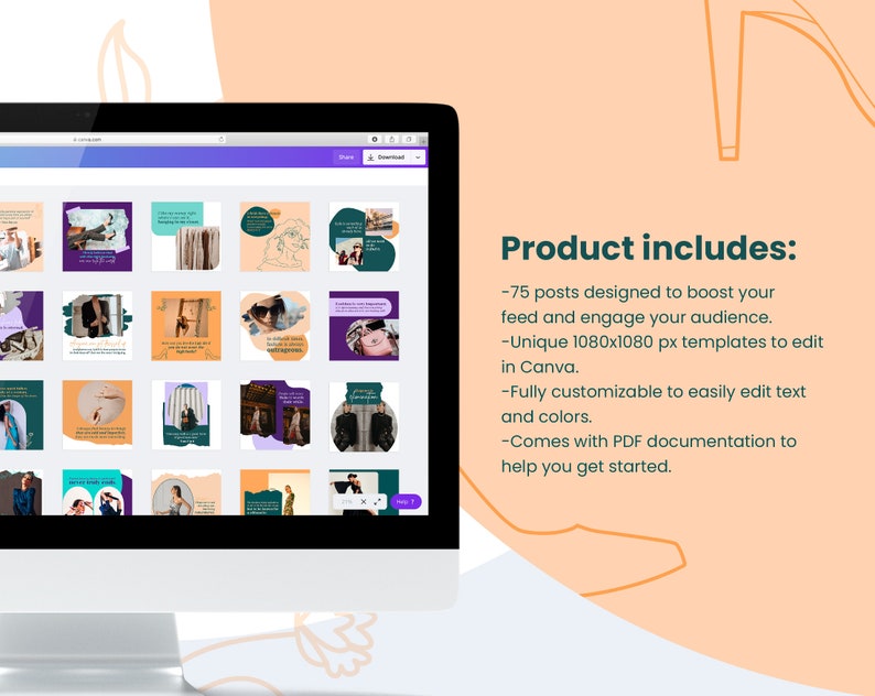 Fashion Viral Quotes Social Media CANVA Templates Fashion - Etsy