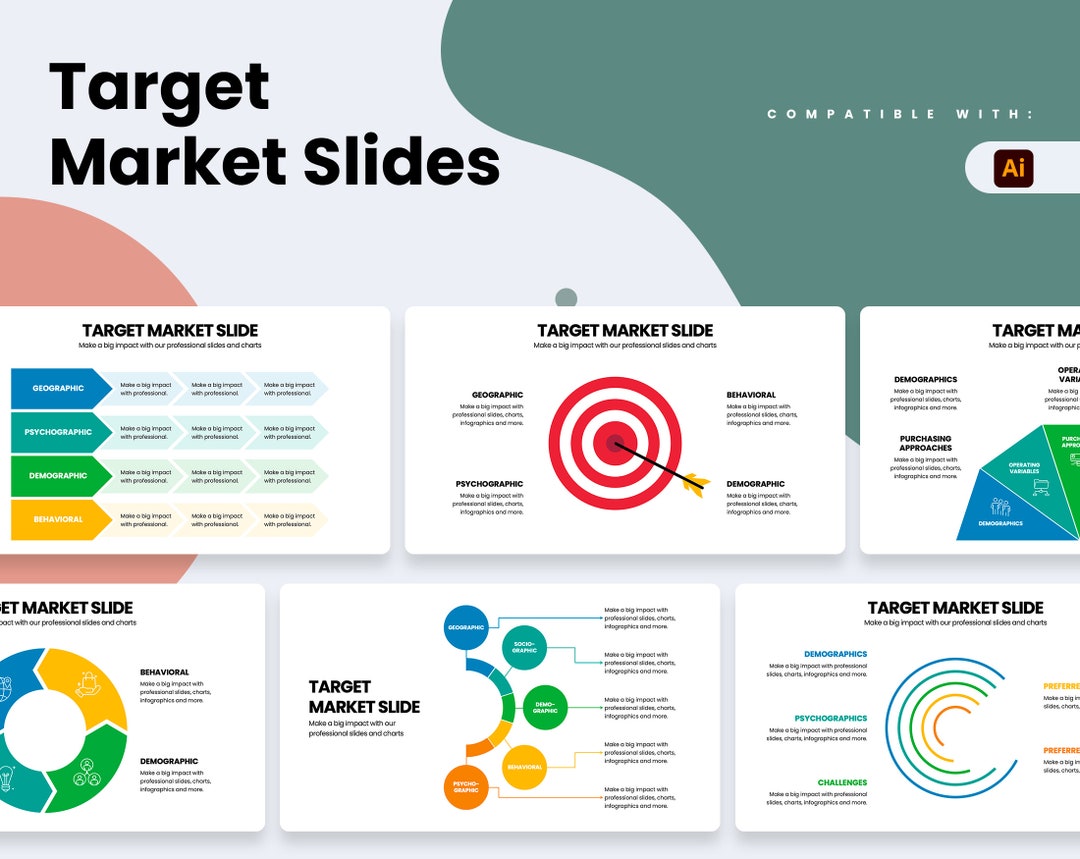 Target Market Infographics Template for Illustrator Best Illustrator ...