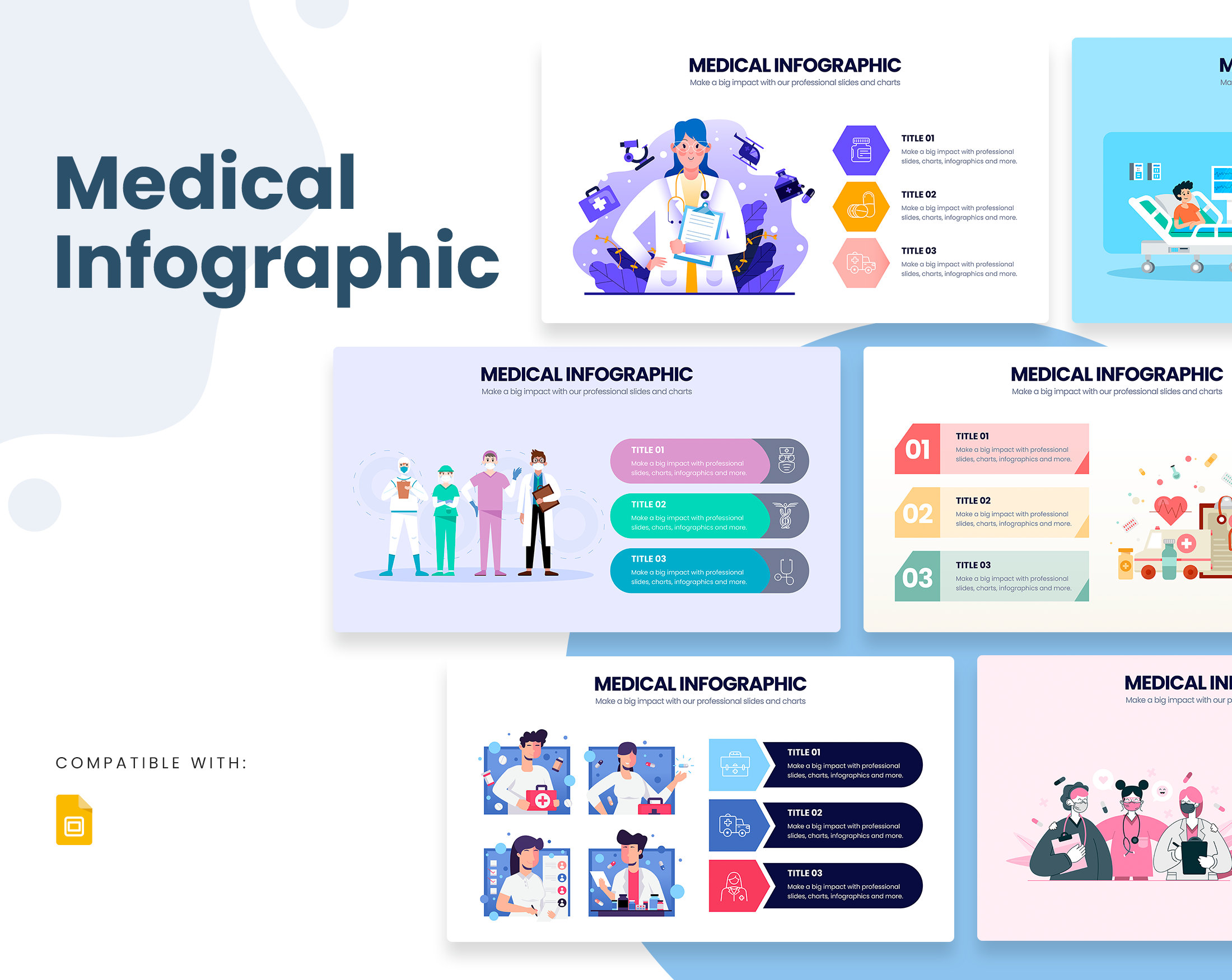 Medical Infographics | Template for Google Slides | Best Google Slides Template | Easy to Edit